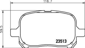 Klocki hamulcowe przód Lexus ES300 MCV20, MCV21  1996-2001