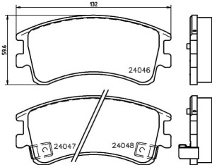 Klocki hamulcowe przód Mazda6 GY Wagon  2002-2008