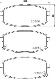 Klocki hamulcowe przód Hyundai i30 FD Wagon  2007-2010