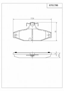 Klocki hamulcowe Ford Fairlane 2000-2003 AU2 Sedan GHIA Ford Fairlane 2003-200