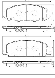 Klocki hamulcowe Holden Commodore 2006-2013 VE Sedan 2006-On Holden Commodore
