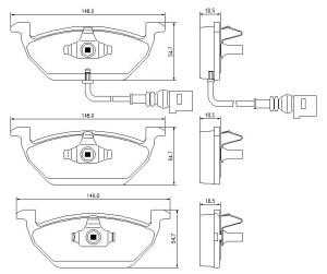 Klocki hamulcowe Pedders EURO Ceramic przód Audi A2 8Z0  2000-2005