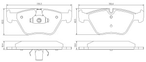 Klocki hamulcowe Pedders EURO Ceramic przód BMW 3 Series 330Cd, E46 Coupe & Convertible  2000-