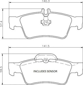 Klocki hamulcowe Pedders EURO Ceramic tył Mercedes-Benz CL C216 Coupe  2006-