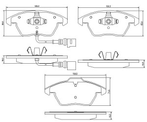 Klocki hamulcowe Pedders EURO Ceramic przód Audi A1 8X Series  2010-
