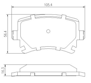 Klocki hamulcowe Pedders EURO Ceramic tył Audi A3 8L1  1996-2003