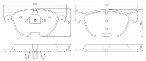 Klocki hamulcowe Pedders EURO Ceramic przód BMW X Series X5, E70  2007-2013
