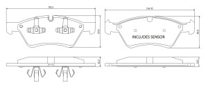 Klocki hamulcowe Pedders EURO Ceramic przód Mercedes-Benz E Class W211 Sedan  2002-2009