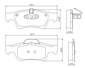 Klocki hamulcowe Pedders EURO Ceramic tył Mercedes-Benz GL Class X164  2006-2012