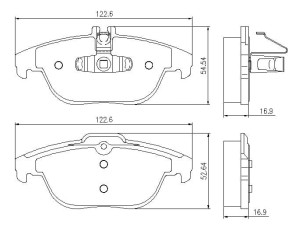 Klocki hamulcowe Pedders EURO Ceramic tył Mercedes-Benz C Class S204 Wagon  2007-2015