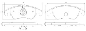 Klocki hamulcowe Pedders EURO Ceramic przód Audi A4 B8 Series, 8K  2008-2011