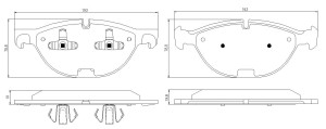 Klocki hamulcowe Pedders EURO Ceramic przód BMW X Series X5, E70  2007-2013