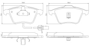 Klocki hamulcowe Pedders EURO Ceramic przód Audi A6 C5 Series 4B  1997-2005