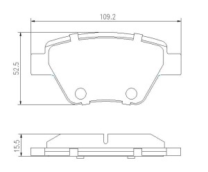 Klocki hamulcowe Pedders EURO Ceramic tył Audi A1 8X Series  2010-