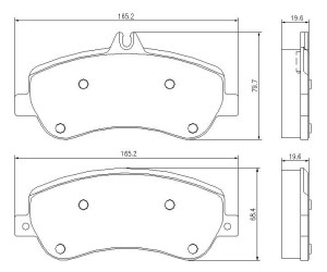Klocki hamulcowe Pedders EURO Ceramic przód Mercedes-Benz GL Class X164  2006-2012