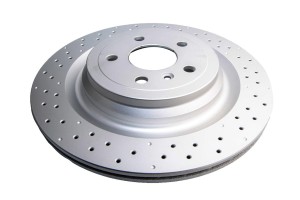 Tarcza hamulcowa DBA Street Series En-Shield OE cross-drilled Dimpled HC [ Mercedes GLE43