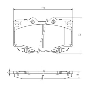 Klocki hamulcowe Pedders TrakRyder Kevlar Ceramic Toyota 4 Runner 1989-1996 YN R
