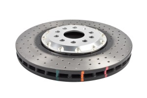Tarcza hamulcowa DBA 5000 series - Cross Drilled Dimpled przód VW Arteon Golf Tiguan 2020-