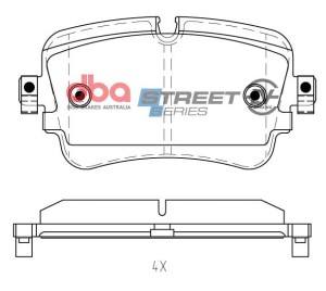 Klocki hamulcowe DBA Street Series tył Audi E-tron 2018 -