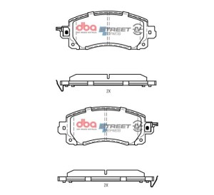 Klocki hamulcowe DBA Street Series przód Subaru Forester Hybrid  EX Hybrid 2019