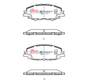Klocki hamulcowe DBA Street Series przód Toyota Corolla Hybrid 2018 On  Yaris Cross Hybrid 2020