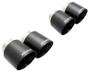 Dwie 4"" końcówki z powłoką czarną matową BMW M3 M4 2020-