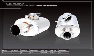 Uniwersalny tłumik końcowy Varex Xforce 4'