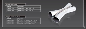 X-Pipe wlot 2.5"". wylot 2.5"