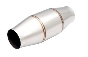 Metalowy wysokoprzepustowy (100cpsi) katalizator - okrągły 3.5”