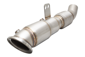 Downpipe ze stali nierdzewnej 4"-3 3/8" z wysokoprzepustowym katalizatorem Toyota Supra A90 2019- BMW F20 M140i 2016-2019