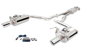 Tłumik Cat-Back ze stali nierdzewnej z owalnymi tłumikami z przepustnicą Varex 2.5” Ford Mustang Convertible GT 5.0 / Convertible 2.3L / Ecoboost / Fastback 2.3L 2015-