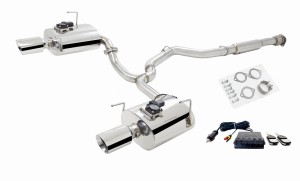 Tłumik Cat-Back ze stali nierdzewnej (304) z tłumikami z przepustnicą Varex 3” Subaru WRX Sedan 2009-2011 / Forester XT (SH) and Diesel (SH) 2009-2012