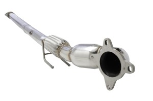 Downpipe ze stali nierdzewnej (304) z wysokoprzepustowym katalizatorem 3” VW Golf GTI MK 5 / MK 6 / Scirocco R